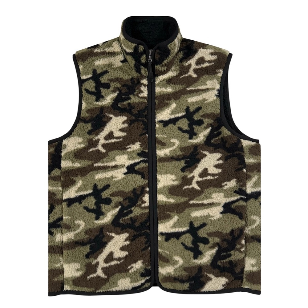 JAMES PERSE Men's Camo Sherpa Sport Vest